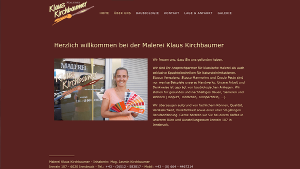 Klaus Kirchbaumer Website