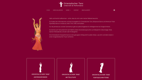 Orientalischer Tanz Bauchtanz Website